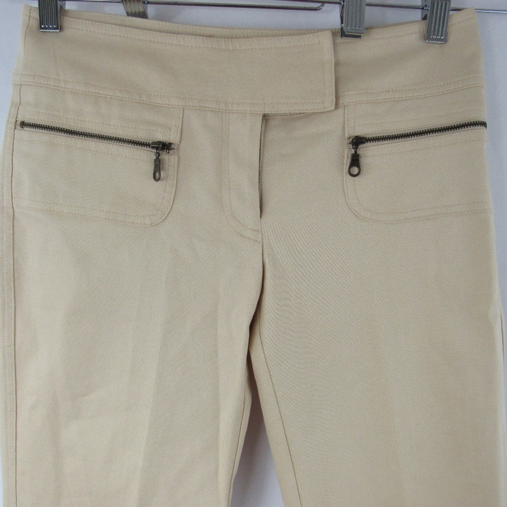 Cache Pants Straight Leg Zip Pockets